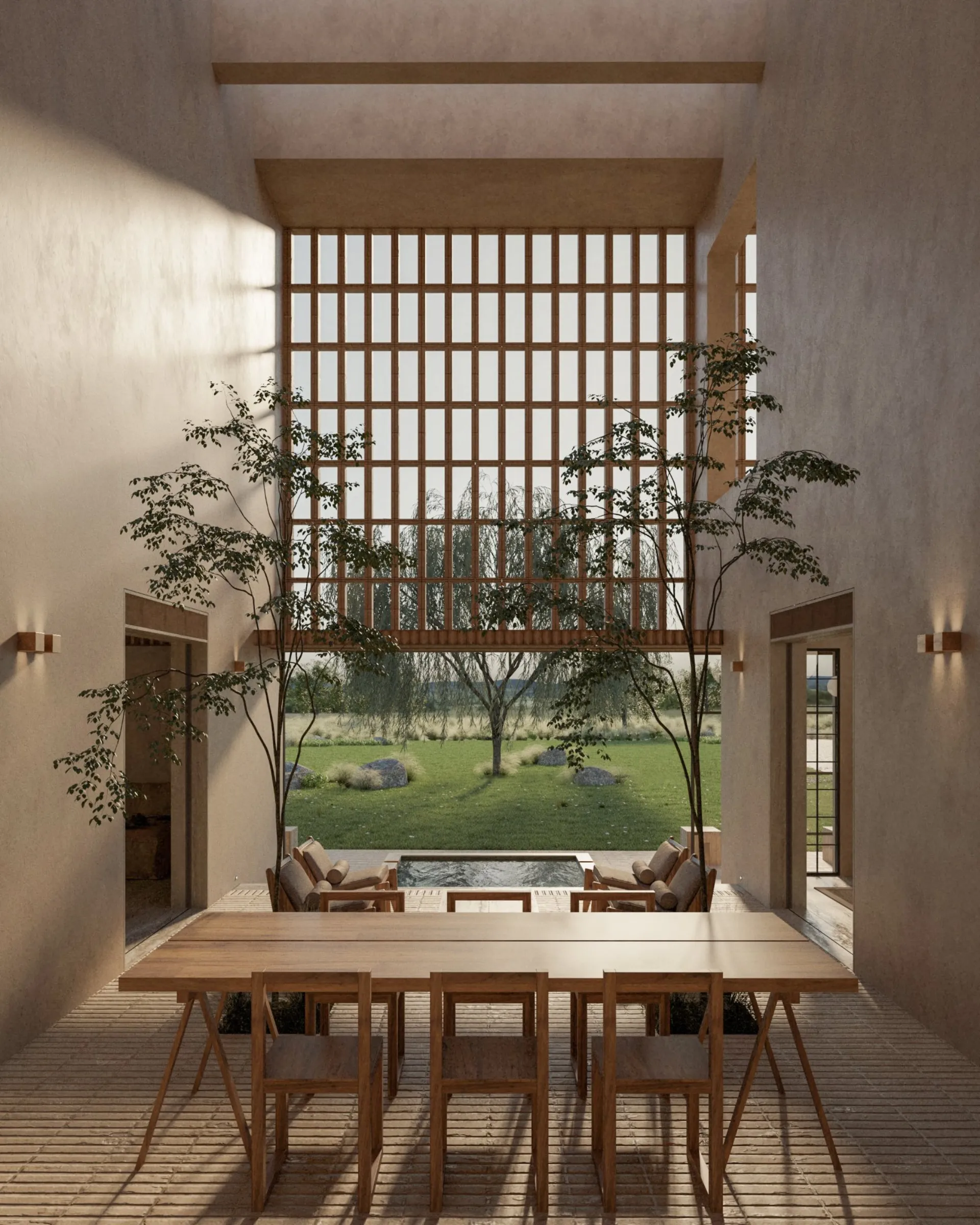 Comedor con vista al lago — Casa Lagos, Lagos del Campanario, El Campanario Querétaro